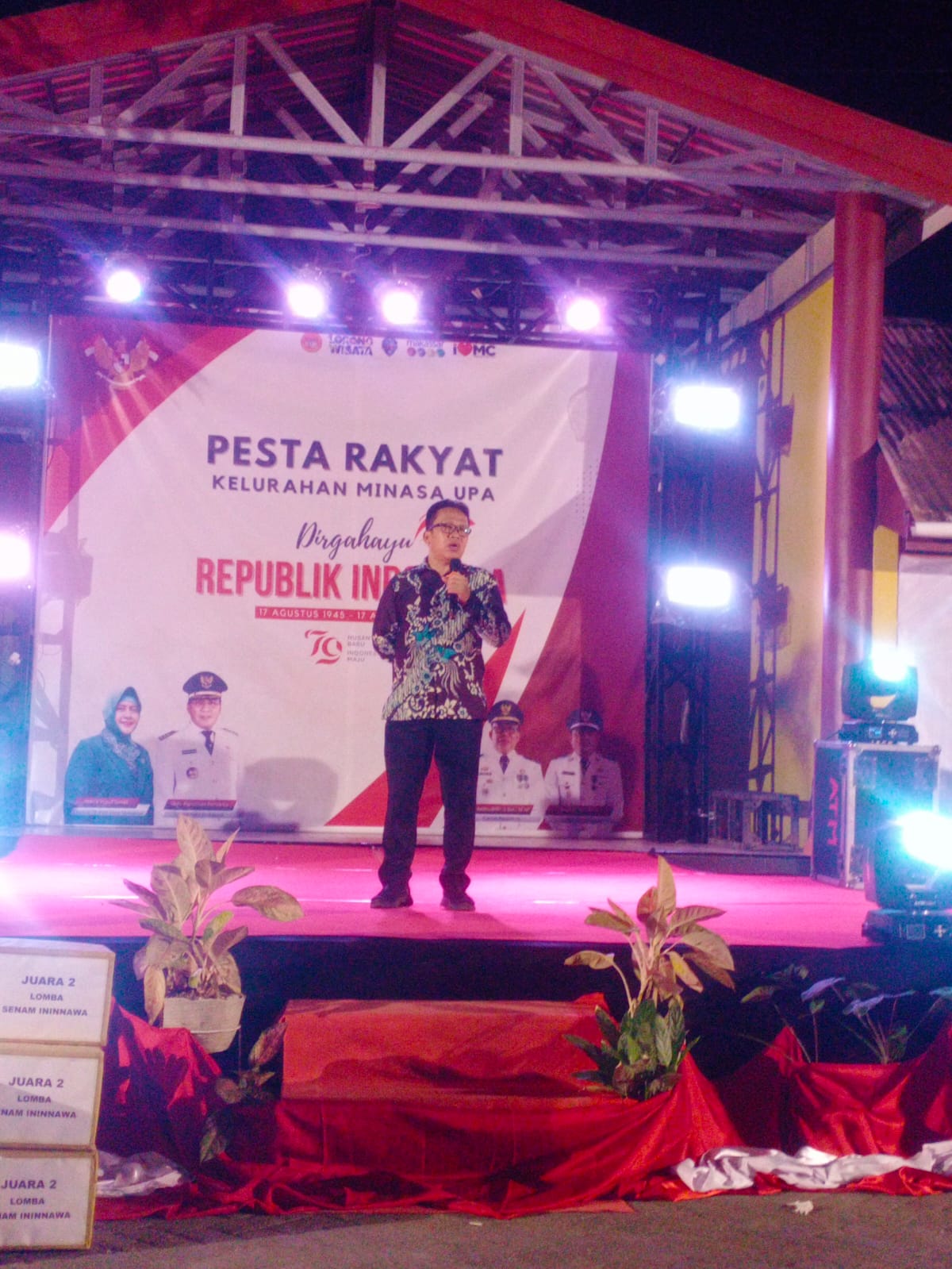 Camat Rappocini M Aminuddin Hadiri Pesta Rakyat HUT RI Ke 79 di Kelurahan Minasa Upa