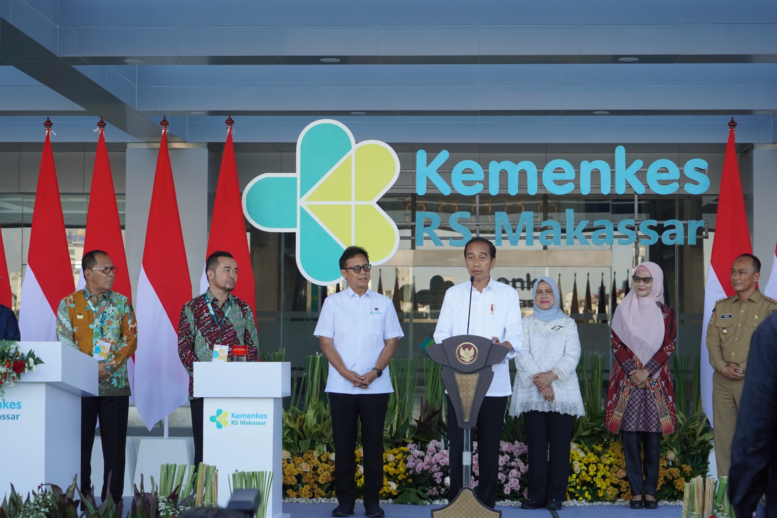 Presiden Joko Widodo Saat Resmikan RS Kementerian Kesehatan Vertikal Makassar