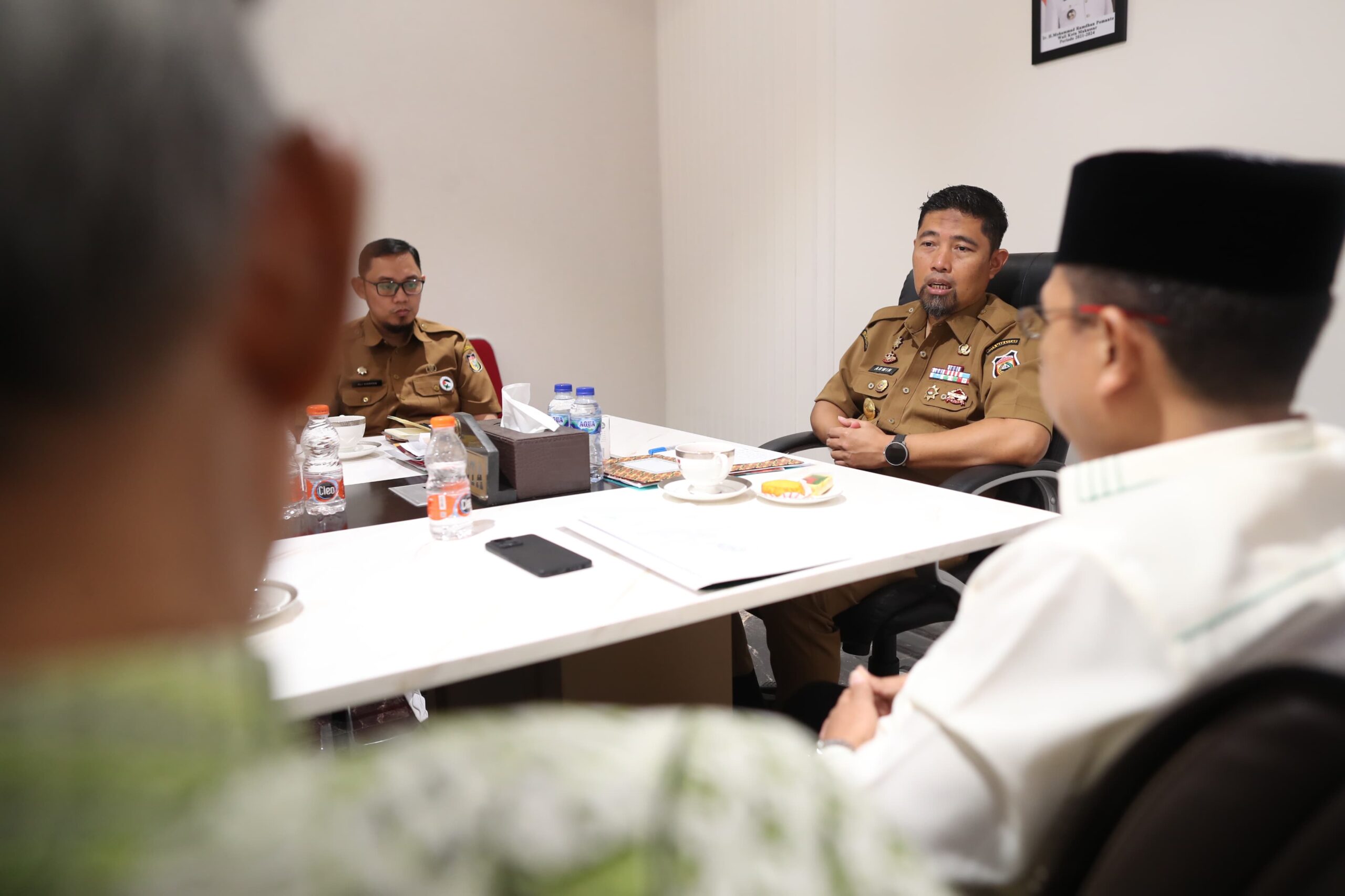 PCNU Temui Pjs Wali Kota, Persiapan Pelaksanaan Makassar Bermunajat