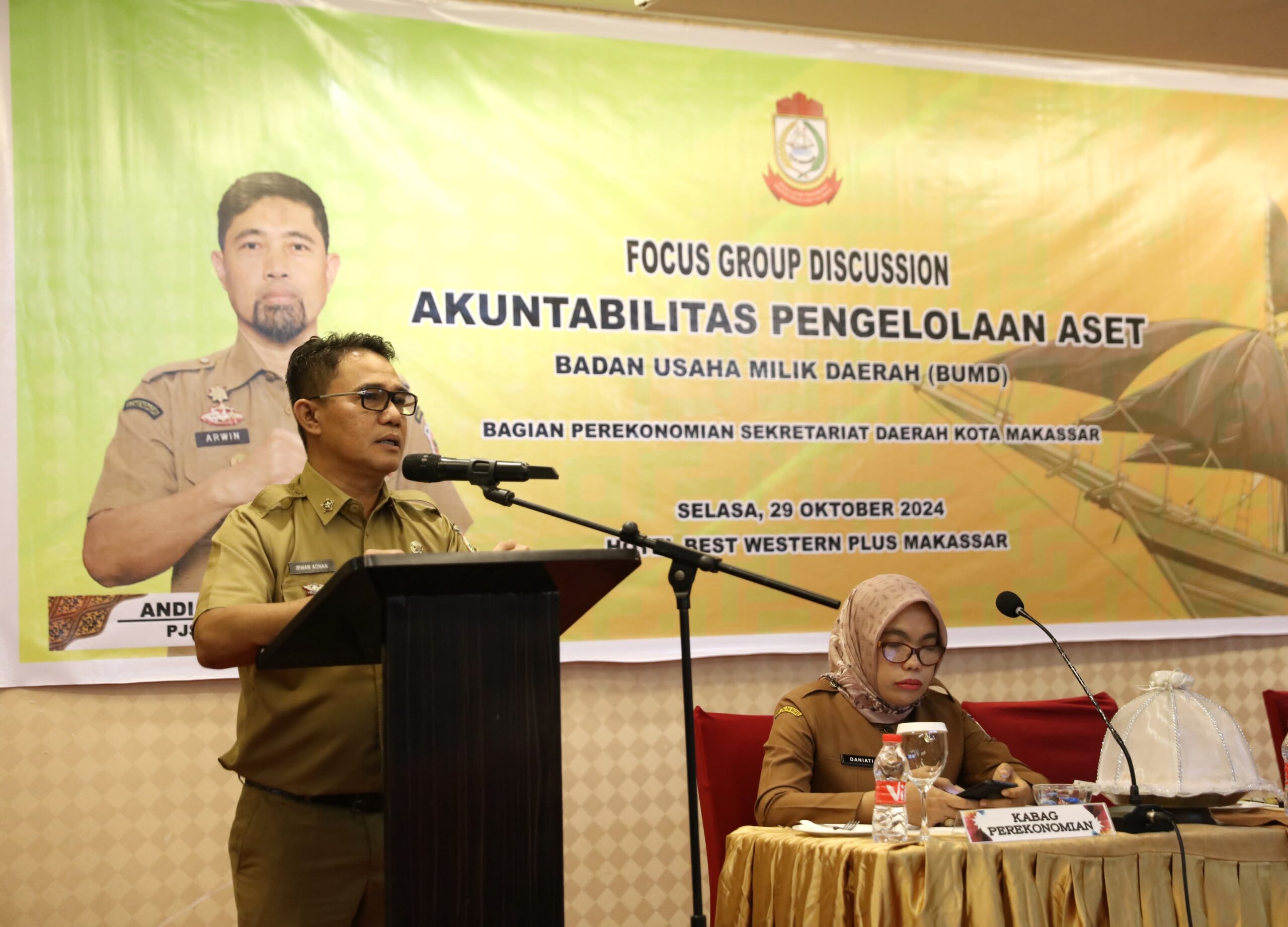 Pj Sekda Kota Makassar Buka FGD Akuntabilitas Pengelolaan Aset BUMD
