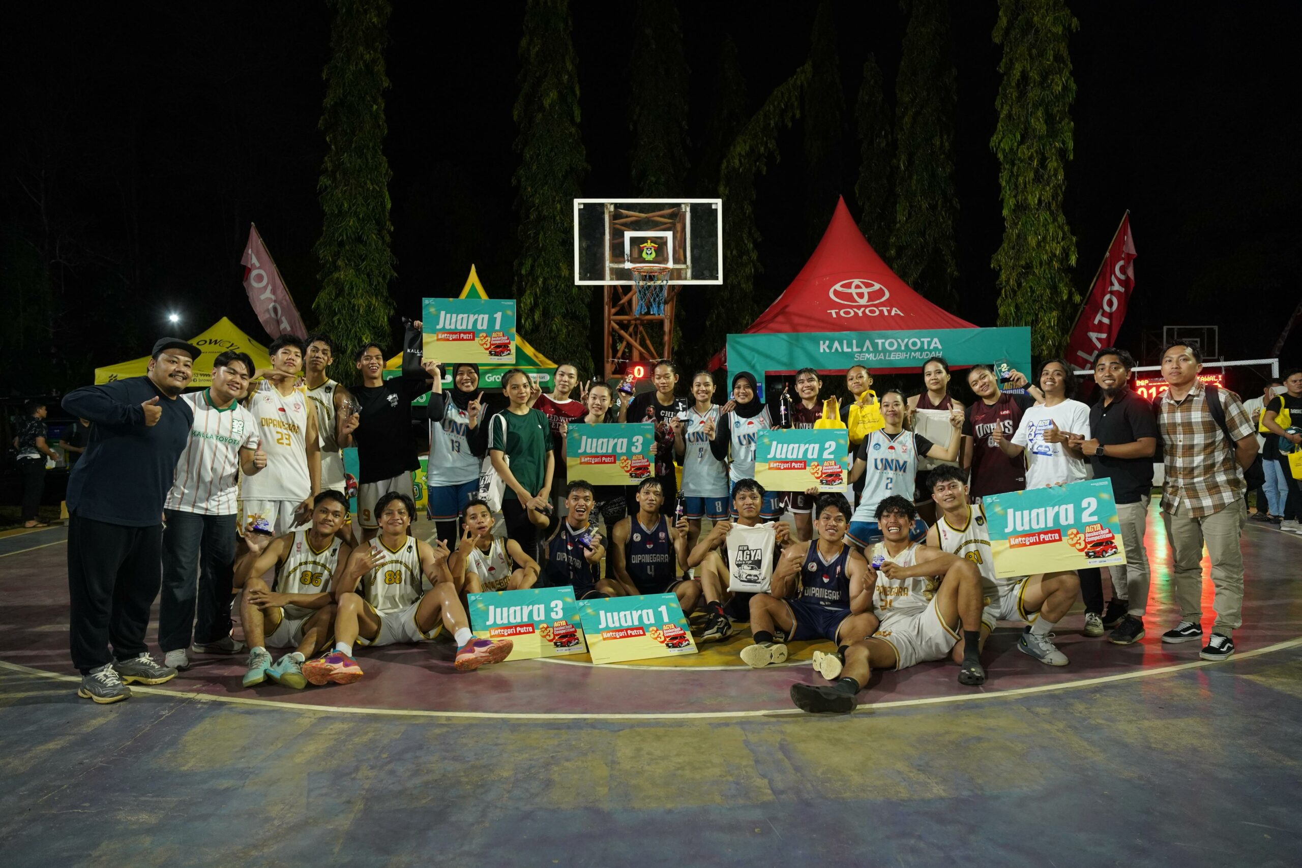 Kalla Toyota Sukses Gelar Kompetisi Basket 3x3 "AGYA Goes to Campus"