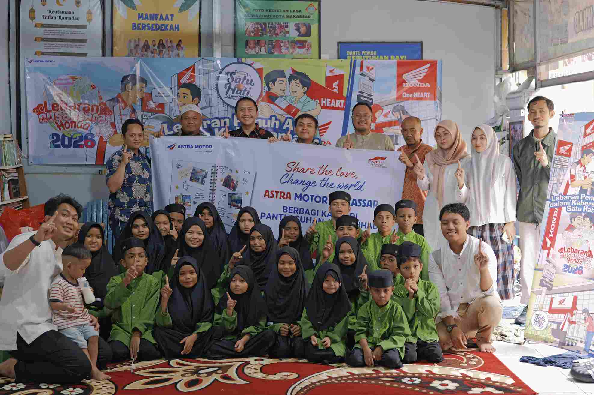 Ramadhan Penuh Kepedulian, Asmo Sulsel Salurkan Bantuan untuk Anak Panti Al Wahab